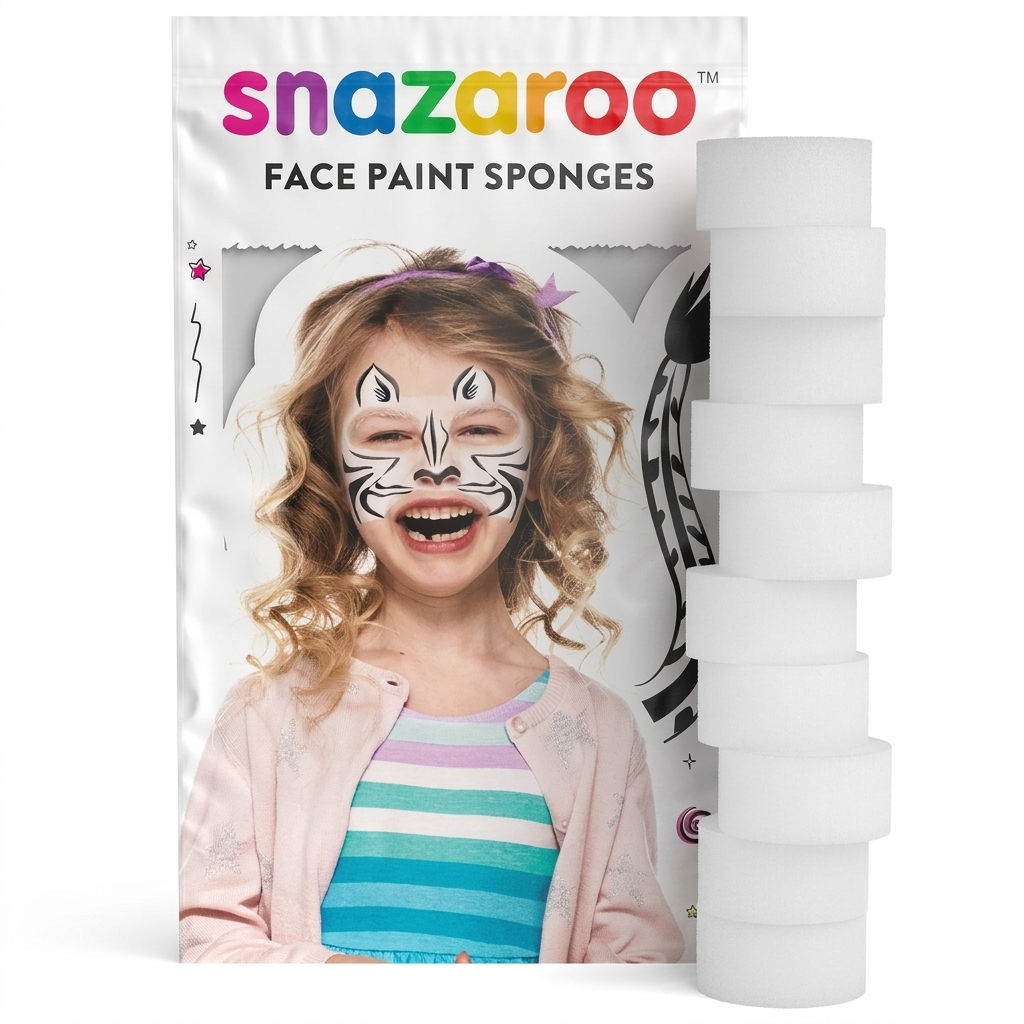 Snazaroo High Density Face Painting Sponges 10 Pack