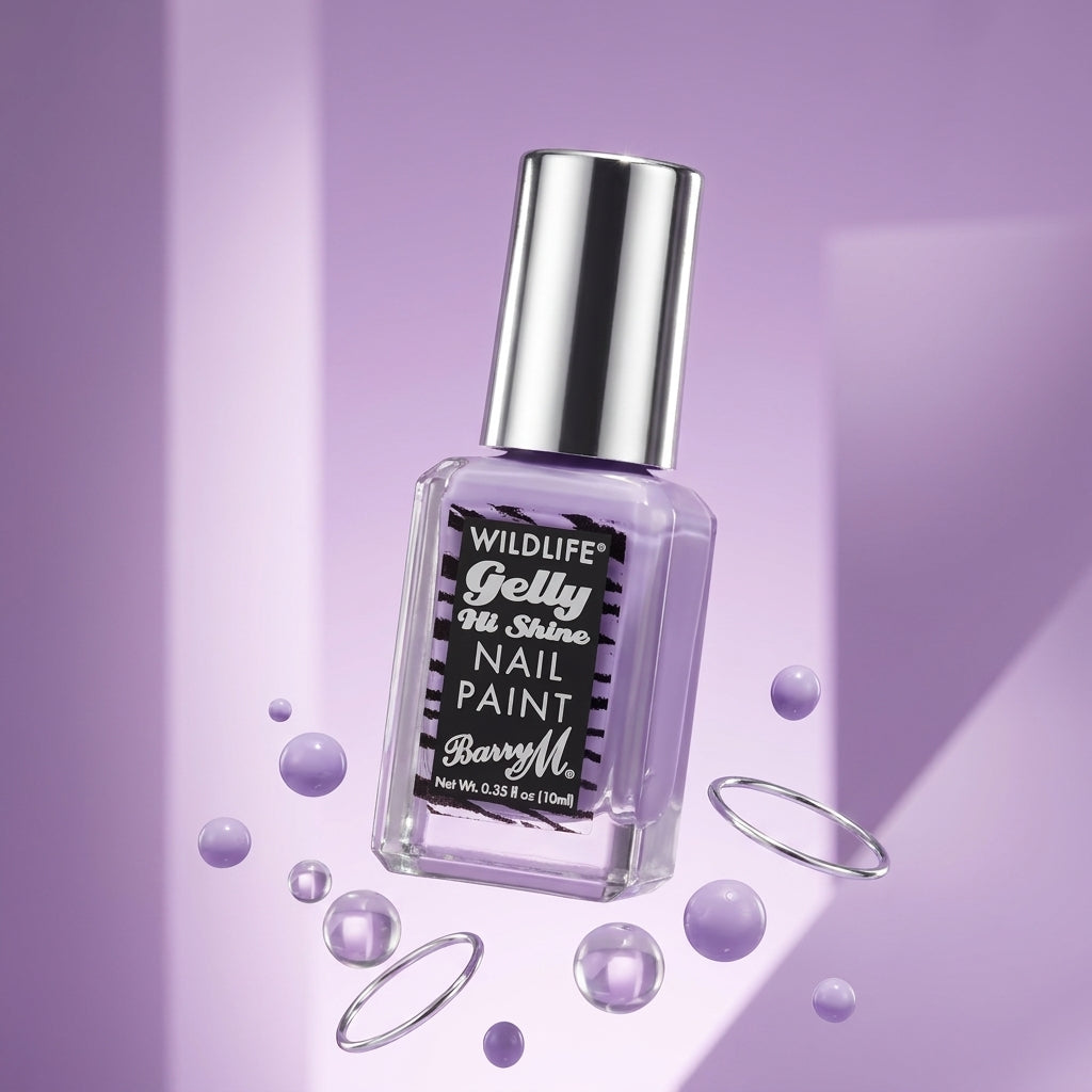 Barry M Lilac Wildlife Gelly Hi Shine Nail Polish - Native Purple 006
