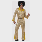 Mens Gold Disco Costume Medium
