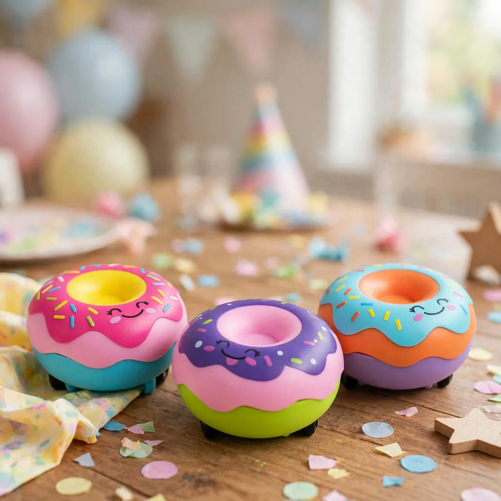 Pull Back And Go Racing Car doughnut toy suitable for children's parties or playtime