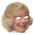 Queen Consort Camilla cardboard fancy dress face mask with photographic likeness