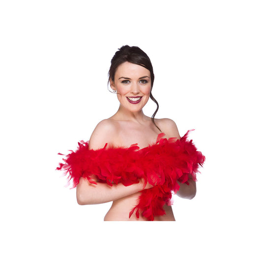 Red Feather Boas 60gm 1.7m
