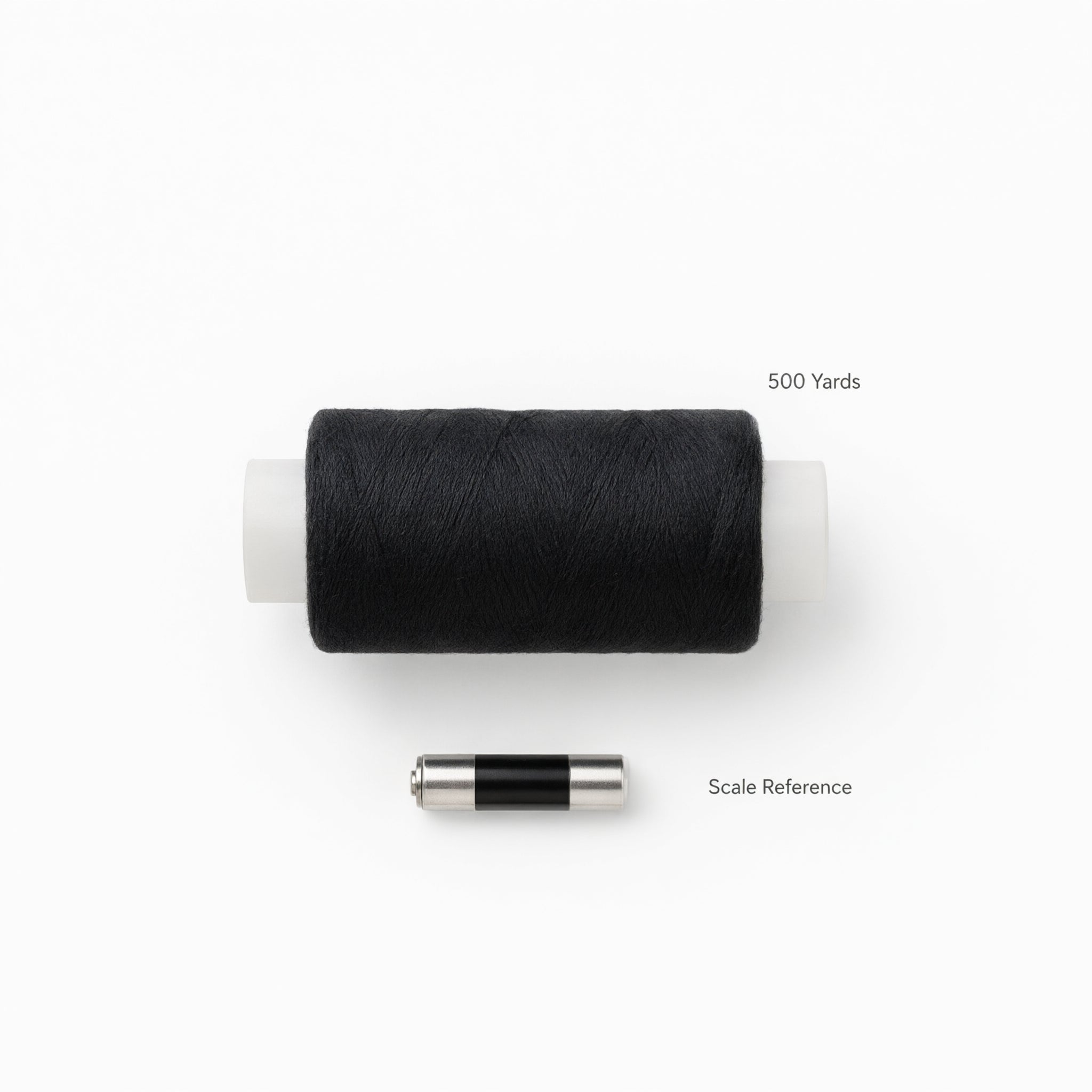 Black Cotton Sewing Thread 500 Yards