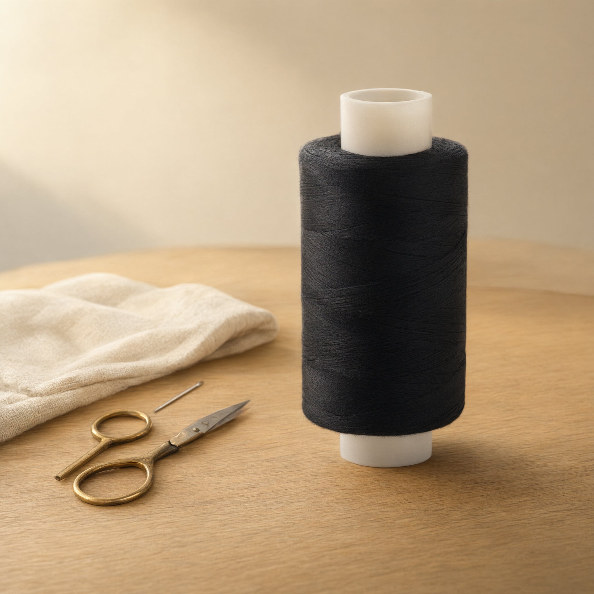 Black Cotton Sewing Thread 500 Yards