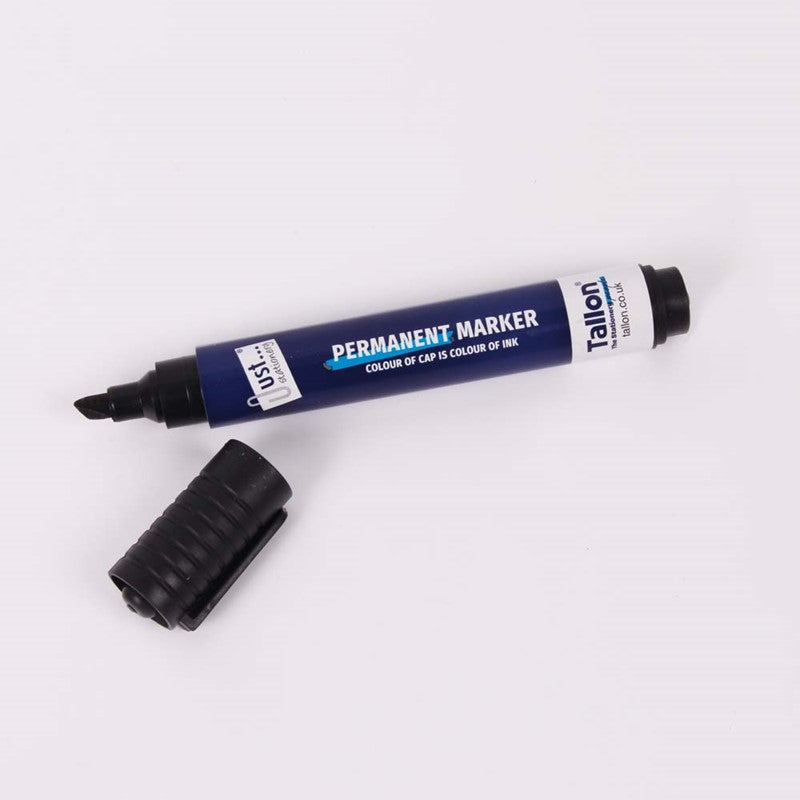 Tallon 4 Pack Black Permanent Markers Chisel Tip