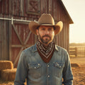 Wicked Costumes Brown Cowboy Bandana - Western Accessory - Why Not Shop