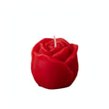 Scented rose candle shaped like a delicate rose