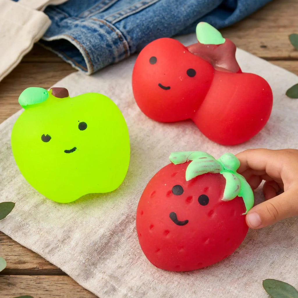 Scrunchems Squishy Buddies Fab N Fruity single fruit-shaped squishy toy suitable for pockets or party bags