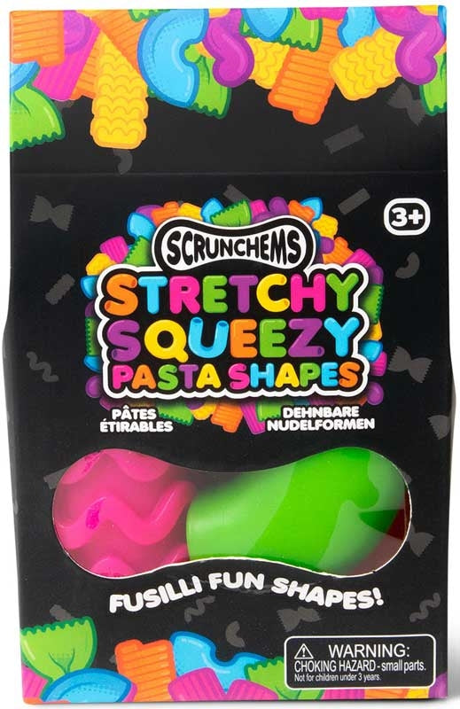 Scrunchems Stretchy Squeezy Pasta Shapes Sensory Toy