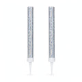Silver prismatic ice fountain cake decorations pack of 2 with slim foil wrapping and pointed spikes