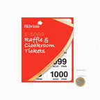 Silvine 1000 Cloakroom Raffle Tickets Security Numbered