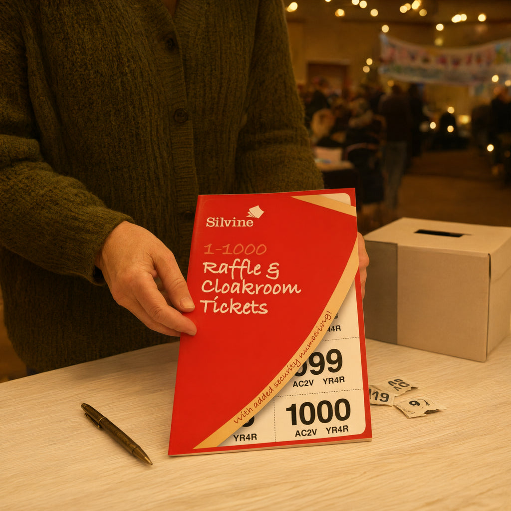 Silvine 1000 Cloakroom Raffle Tickets Security Numbered