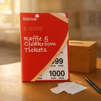 Silvine 1000 Cloakroom Raffle Tickets Security Numbered