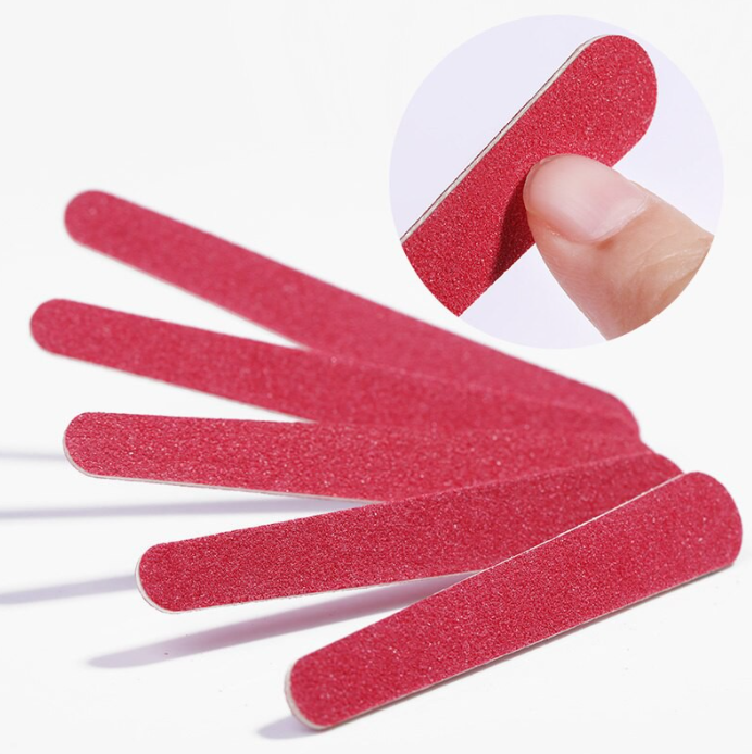 Small Red Emery Boards 3 Inches Pack of 3
