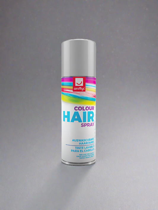Smiffys Silver Temporary Wash Out Hairspray 125ml