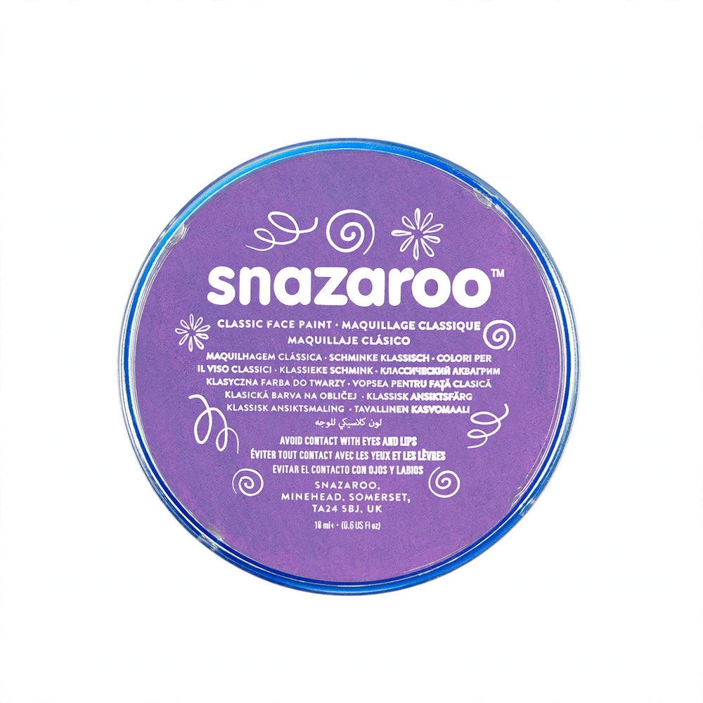 Snazaroo Classic Lilac Face Paint in a 18ml pot