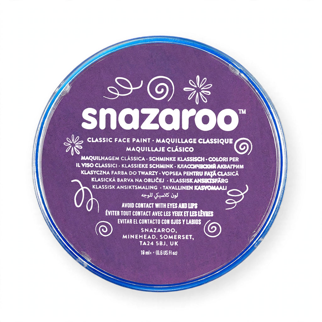 Detail view of Snazaroo Classic Purple Face Paint