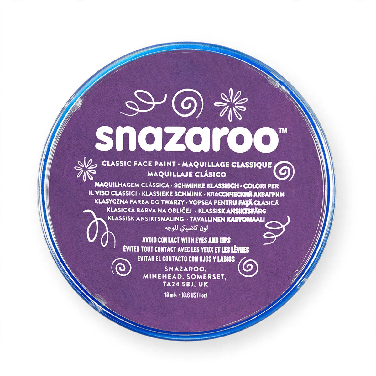 Detail view of Snazaroo Classic Purple Face Paint