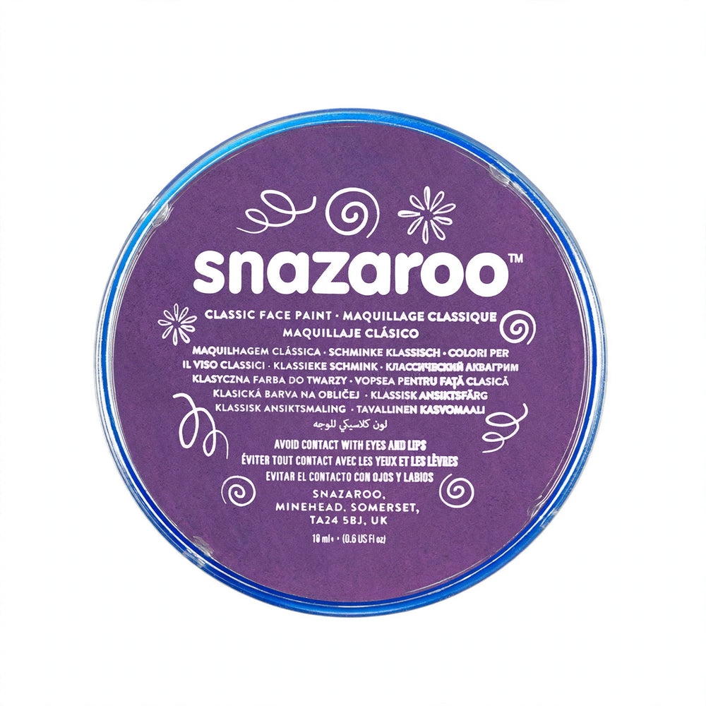 Snazaroo Classic Purple Face Paint in an 18ml pot