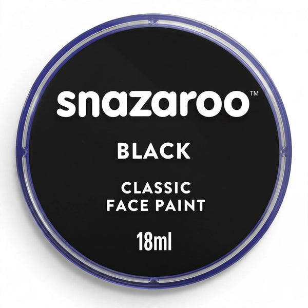 Snazaroo Classic Black Face Paint in a 18ml tube