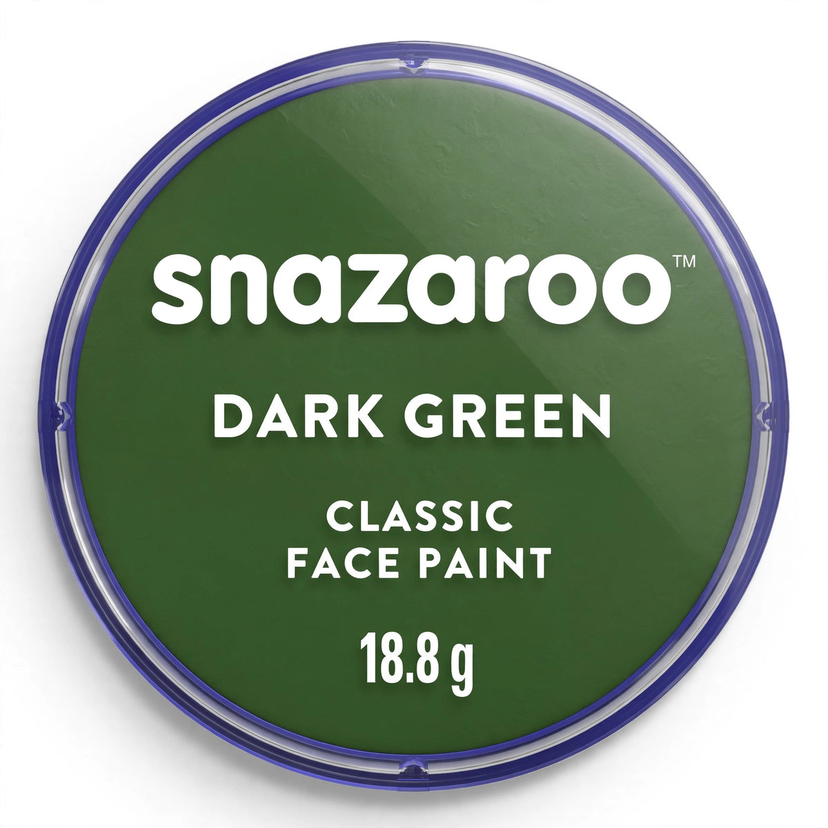 Snazaroo Classic Dark Green Face Paint in an 18ml tube
