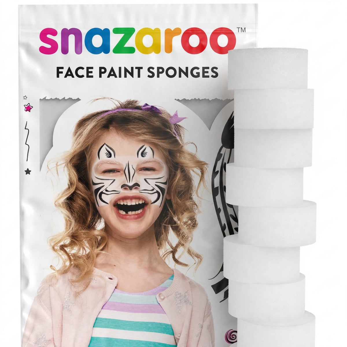 Alternative view of Snazaroo High Density Face Painting Sponges pack