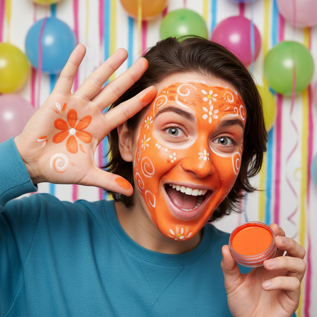 Snazaroo Face Paint Classic Dark Orange 18Ml | Merthyr Tydfil | Why Not Shop Online