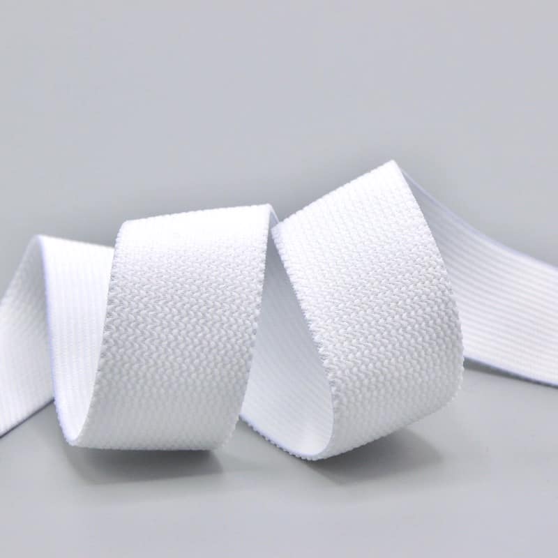 Soft White Elastic One Inch Wide x 1 Metre Long
