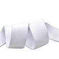 Soft white elastic one inch wide and one metre long