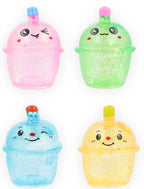 Stretch & Squeeze Bubble Tea Gel Toy Assorted Colours
