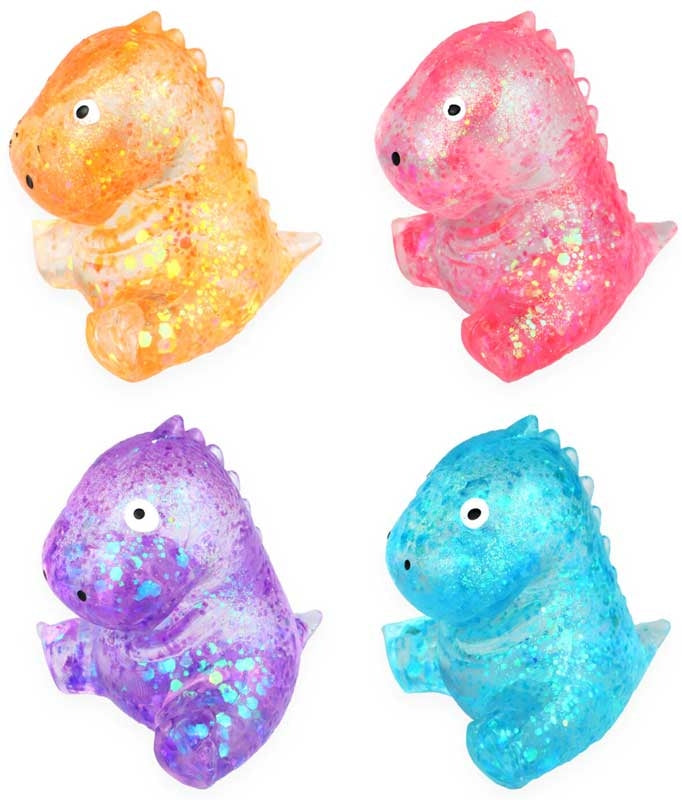 Stretch & Squeeze Dinosaur Gel Toy Assorted Colours