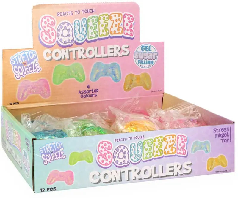 Stretch & Squeeze Game Controller Gel Toy Assorted Colours