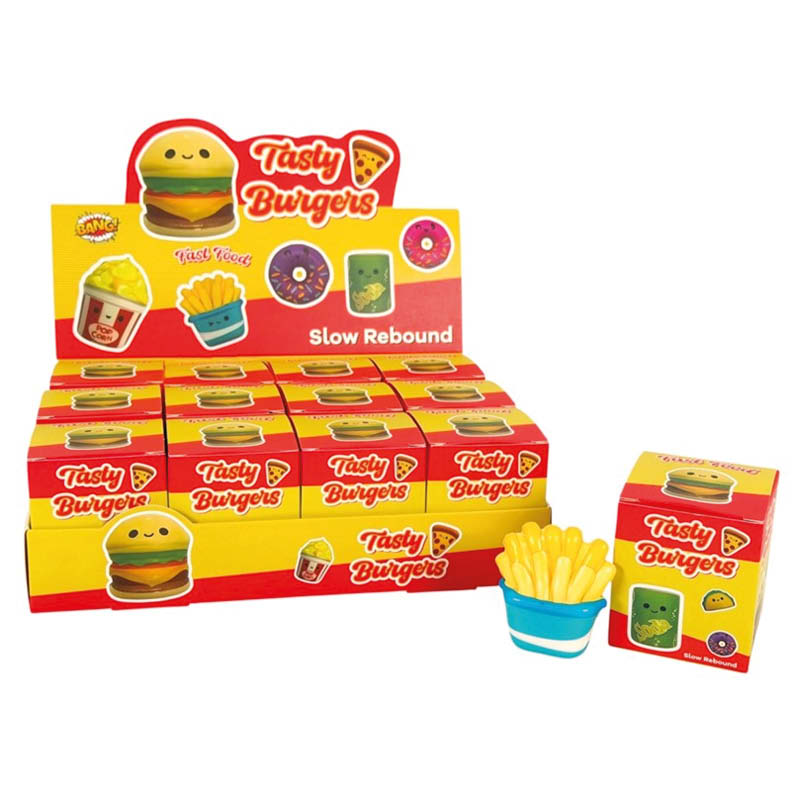 Squishy Fast Food 5cm Boxed - Assorted Designs (One Single)