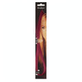 Stargazer Baby Hair Extension Flame with vivid orange-red colour clipped in hair