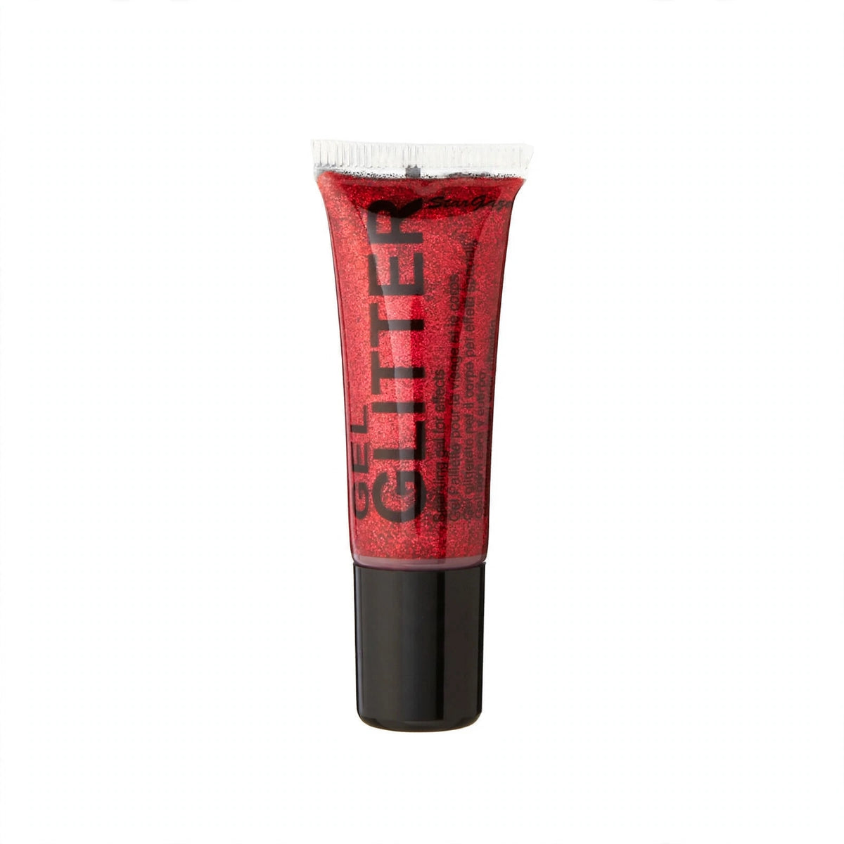 Stargazer Gel Glitter Red in a 10ml pot