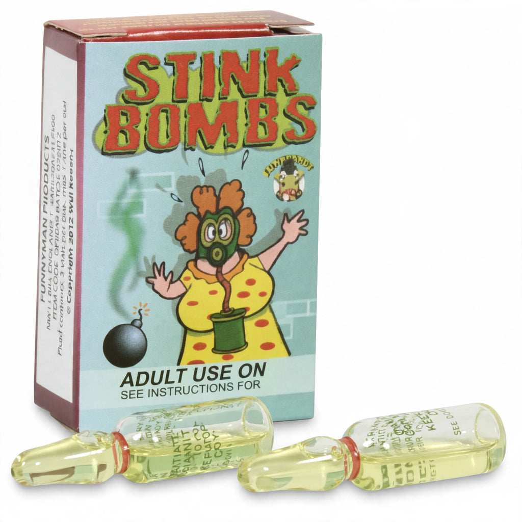 Detailed view of Henbrandt Stink Bombs showing individual stink bombs