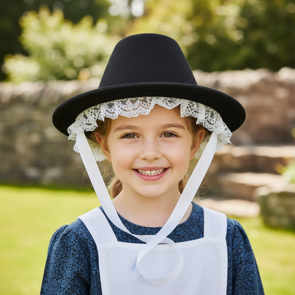 Girls Welsh Traditional Tall Hats Small (Aged 3-7 Years)