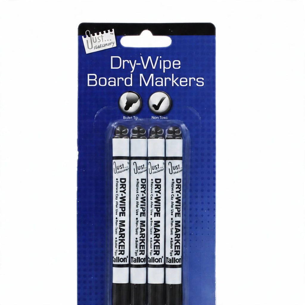Close-up view of Tallon Dry Wipe Marker with black ink