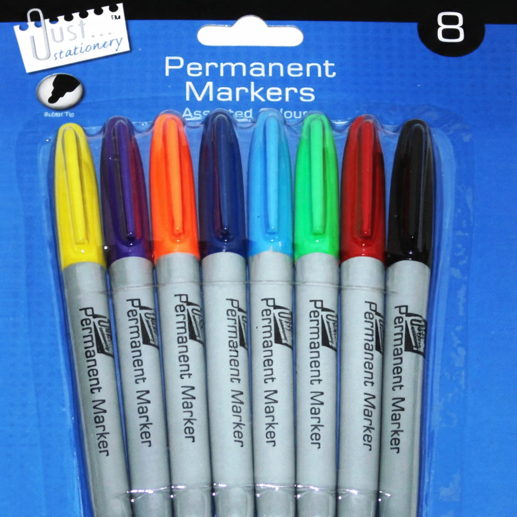 Close-up view of Tallon Permanent Markers showing multi-coloured marker tips