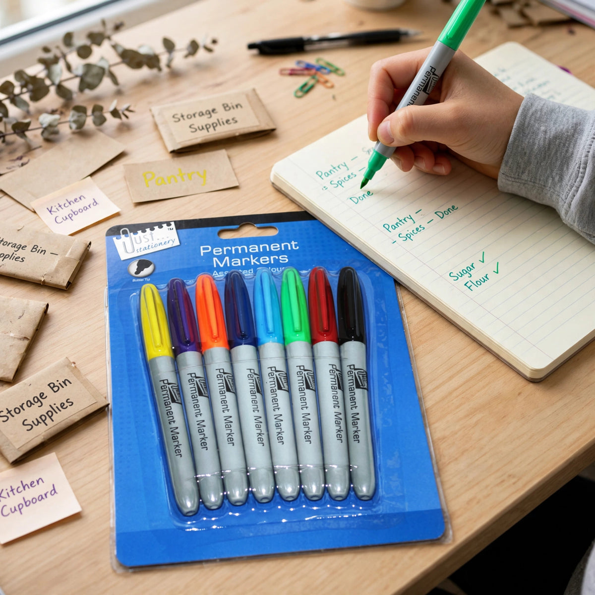 Tallon Permanent Markers used for creative projects and labelling at home, school, or office