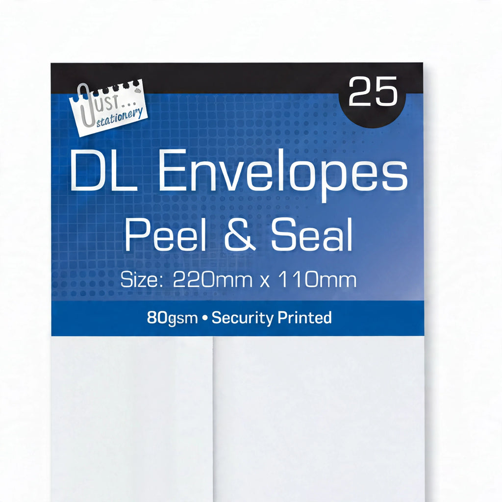 Close-up of Tallon White Envelope showing peel and seal closure