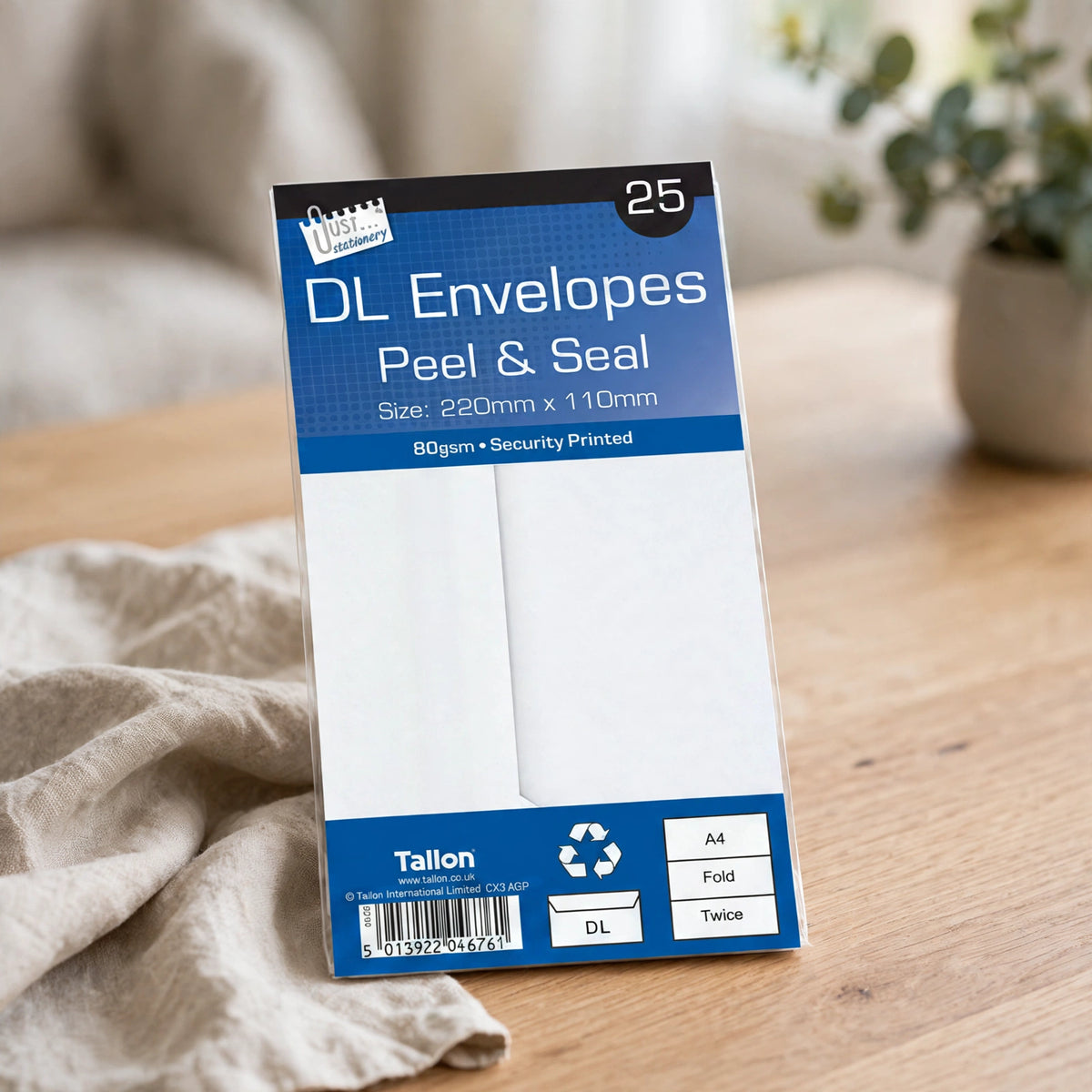 Tallon White Envelopes DL size used for sending letters and invoices