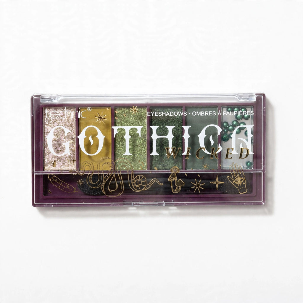 Technic Gothica Wicked mini eyeshadow palette with a selection of shades