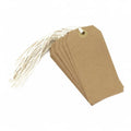 Tie On Kraft Brown Luggage Labels pack of 10 with kraft brown finish