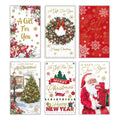 Traditional Christmas money envelope with assorted design for cash gifts