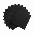 Unique 20 pack black luncheon napkins measuring 32.3cm
