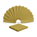 Unique 20 pack luncheon napkins in gold colour measuring 32.3cm