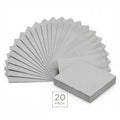 Unique 20 pack silver luncheon napkins measuring 32.3cm