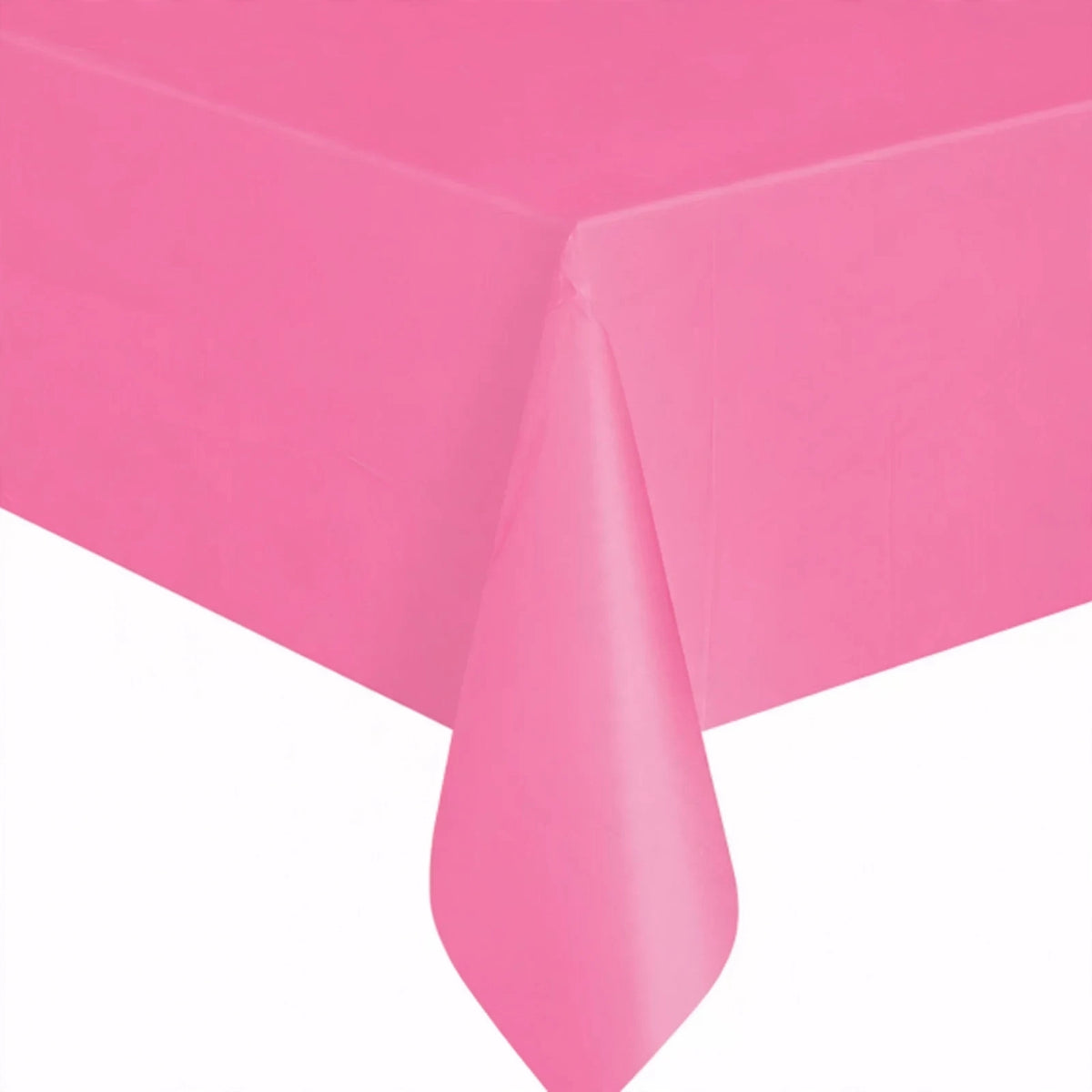 Close-up view of the hot pink Unique Table Cover material and texture