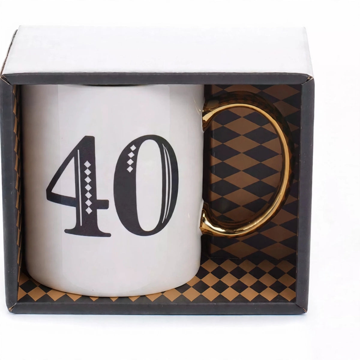 Alternative view of the Art Deco gift mug showcasing its design and colors
